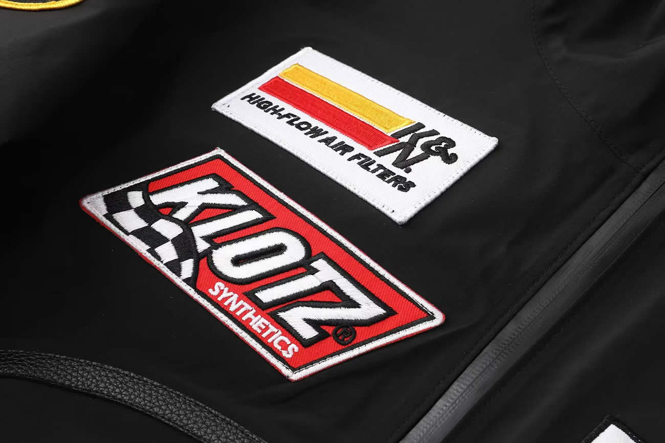 Supreme Vanson Leathers Gore Tex Shell Jacket Black Blue White Fw25 (18) - www.newkick.org